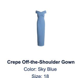 Ralph Lauren Crepe-Off-The Shoulder-Gown